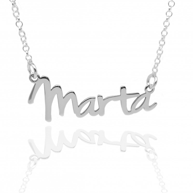 Collar con nombre en Plata...