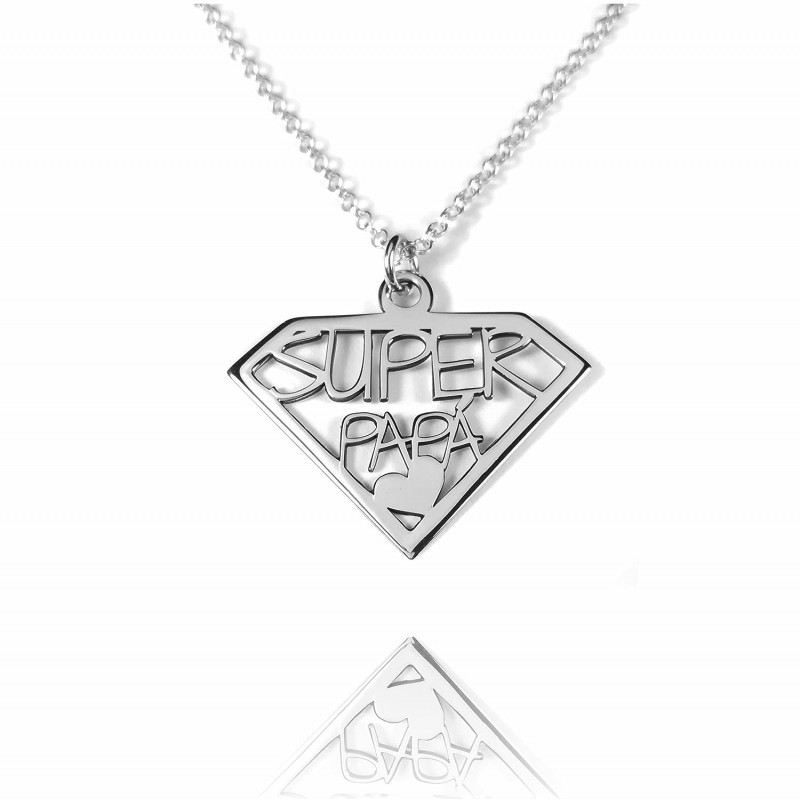 Collar Super papa Plata de...
