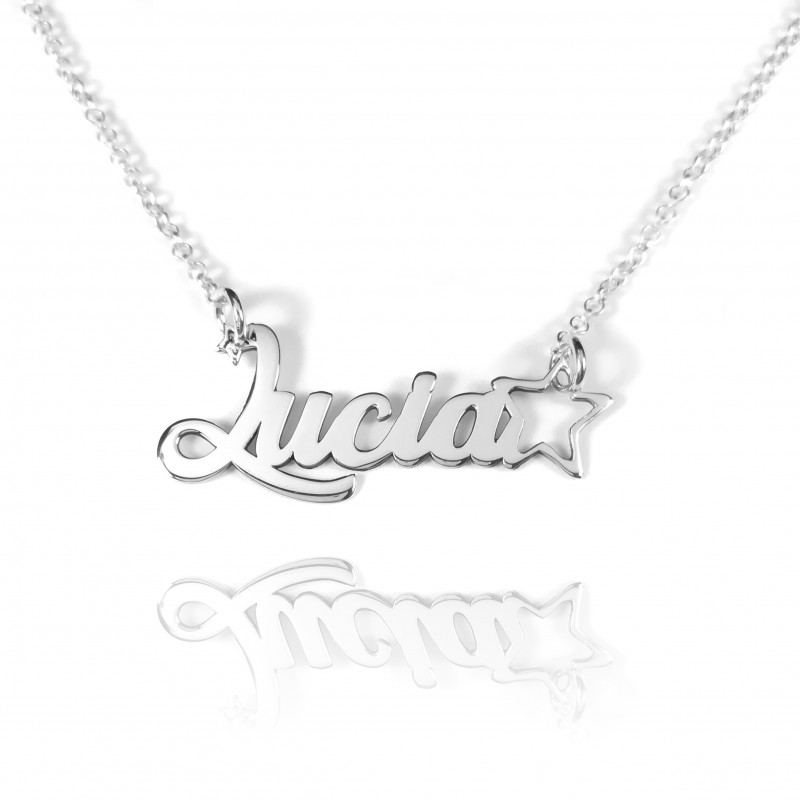 Collar con Nombre aro con...