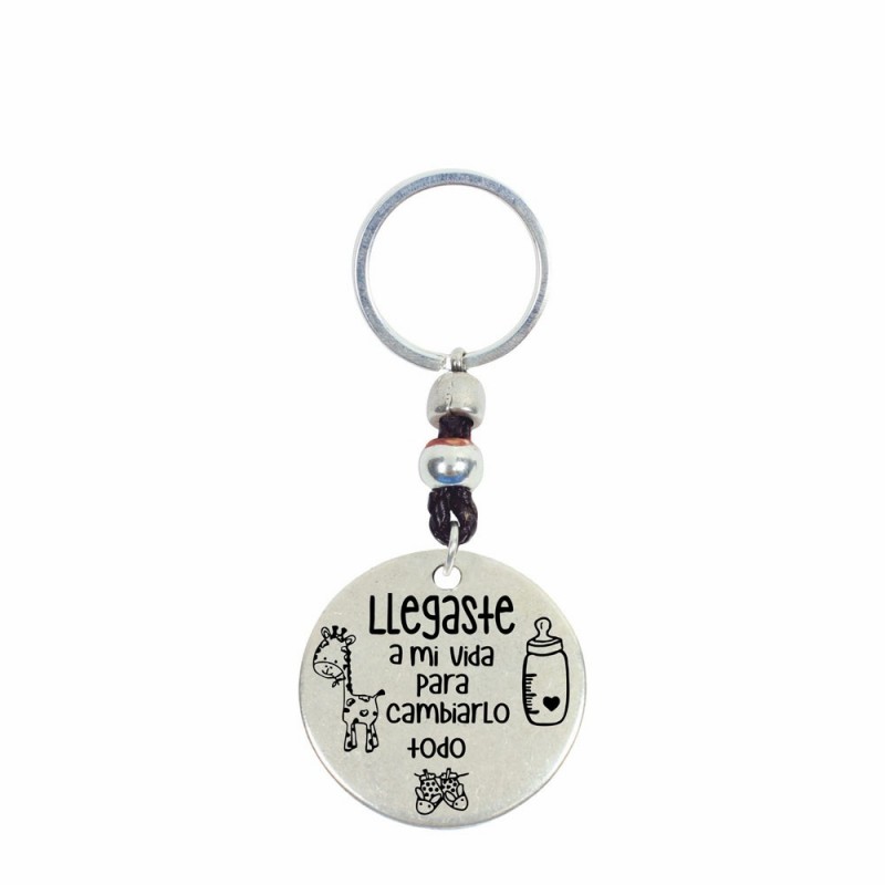 Llavero Zamak baño plata...