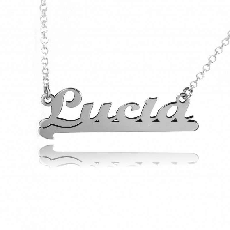 Collar con nombre en Plata...
