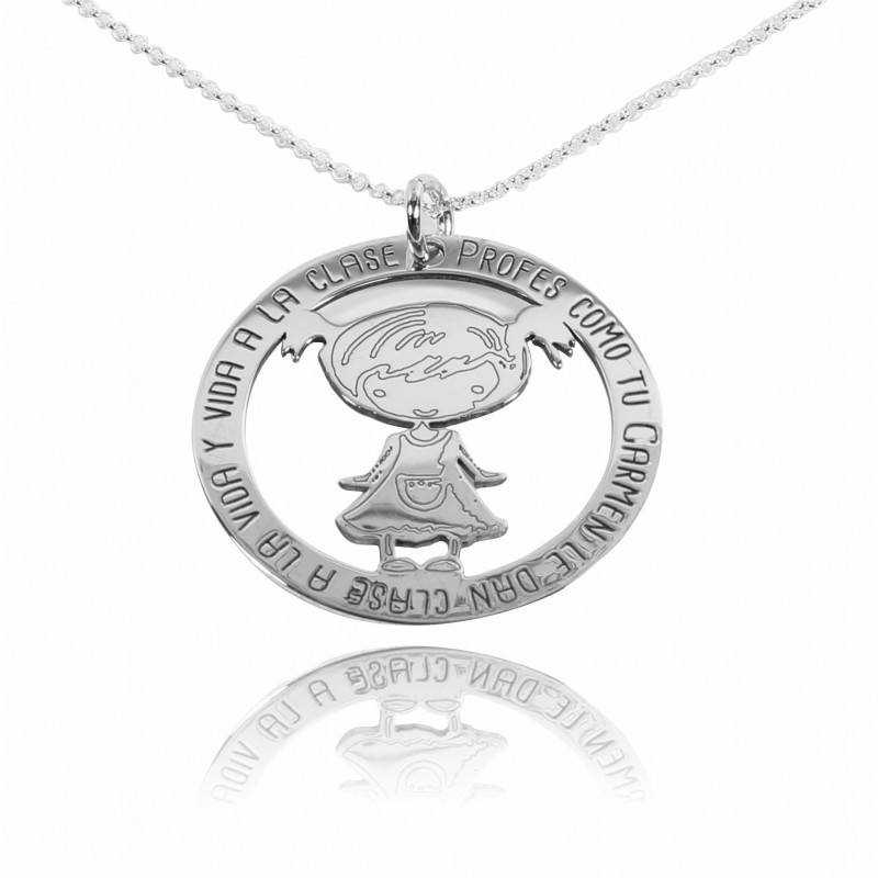 Colgante Frase Niña con el...