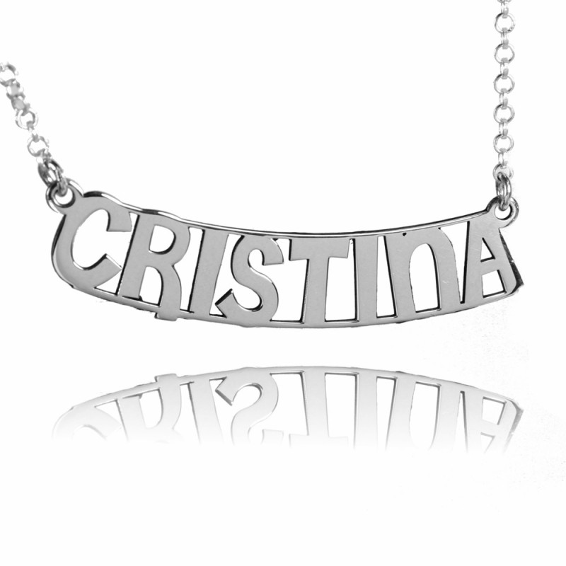 Collar con nombre en Plata...