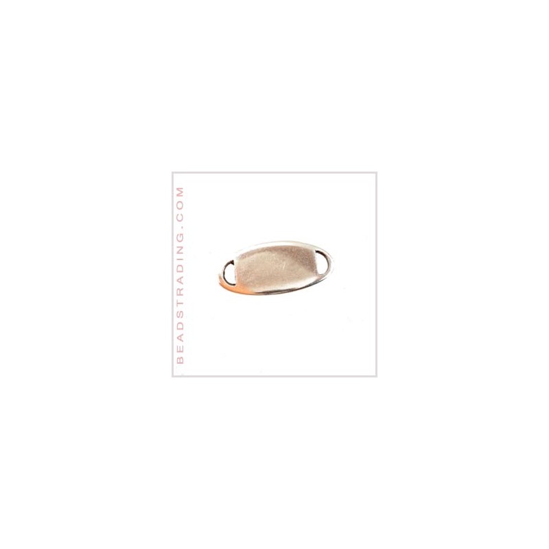 Chapa lisa oval 29x13mm...