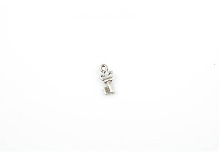 Colgante llave mini flor...