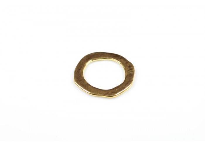 Arandela machacada  40mm ORO